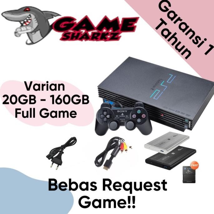 PS2 PLAYSTATION 2 HARDISK 80GB + FULL GAMES STOK TERBATAS