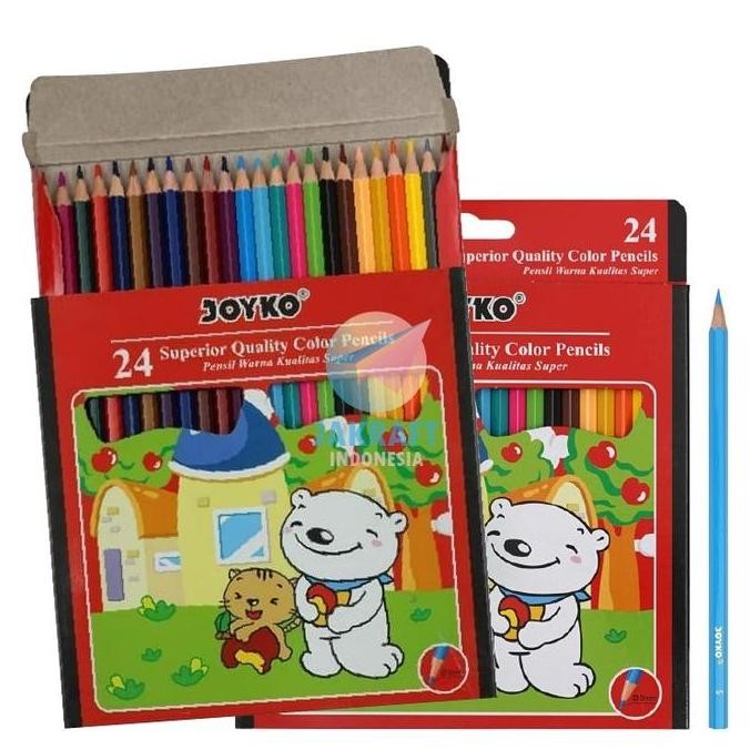 

Terbaru (48 Pcs) Pensil Warna Panjang 48 Warna JOYKO CP-48PB Color Pencil Berkualitas Lebih Tebal & Kuat