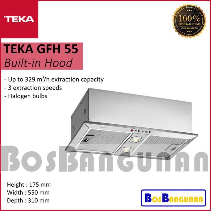 TEKA BUILT IN HOOD / COOKER HOOD TEKA GFH 55 / FILTREX TEKA GFH55 TERMURAH