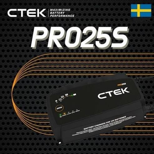 Ctek Pro25S 25A Aki Battery Charger-Power Supply Workshops / Showroom - Asli