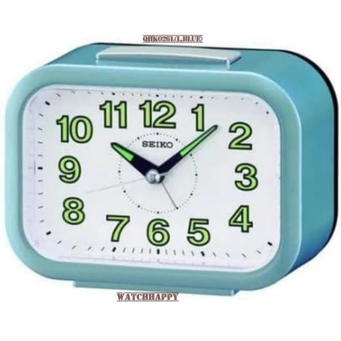 

Jam Meja Weker Seiko QHK026k Original Sweep Alarm Lumibrite QHK026 HFS