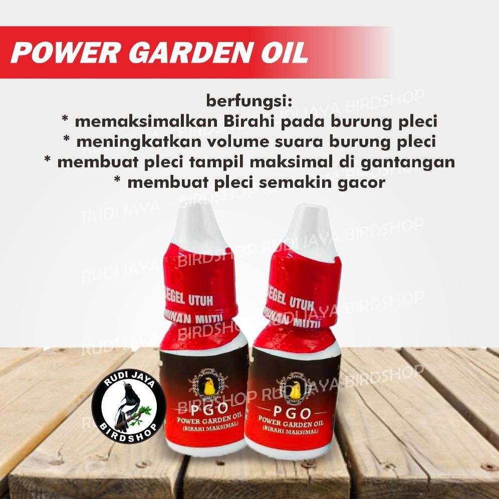 Jh85 Pgo Power Garden Oil Pendongkrak Birahi Penggacor Instan Doping Vitamin Burung Pleci Naikkan St