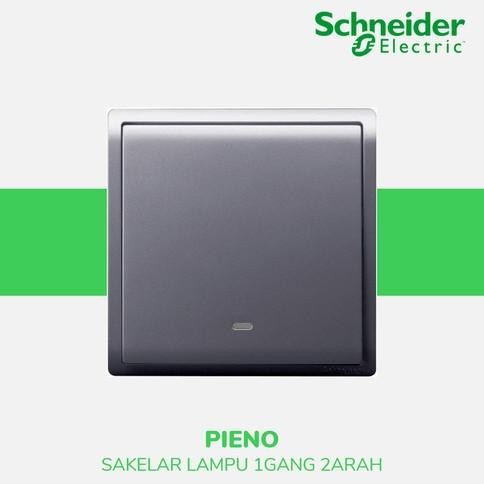 Terjangkau Saklar Engkel Tunggal Schneider Pieno Silver