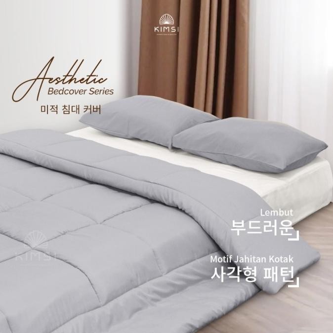 Selimut Bedcover Only Katun Motif Polos Aesthetic