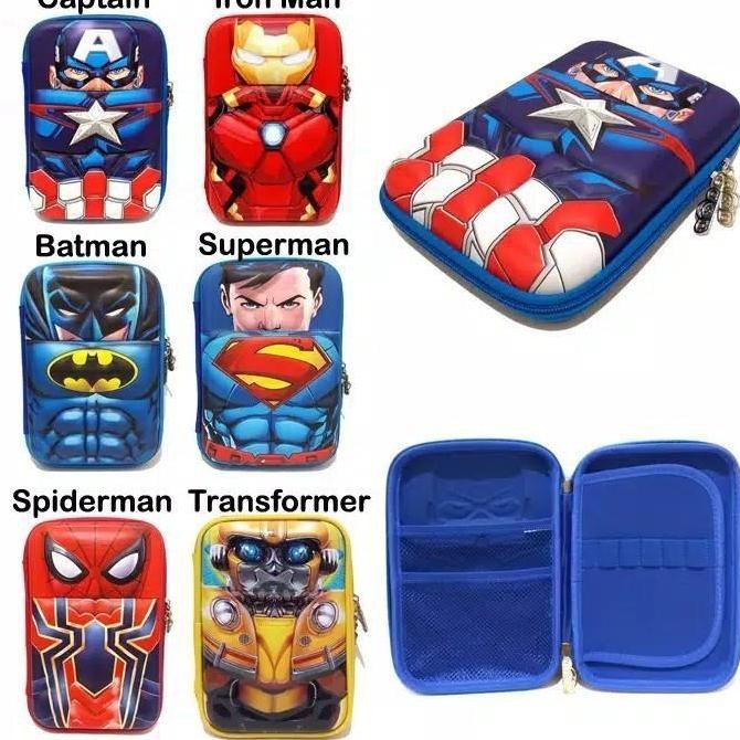 

Terbaru Kotak Tempat Pensil Hardcase Smiggle Superhero Jagoan Anak 1 Sisi
