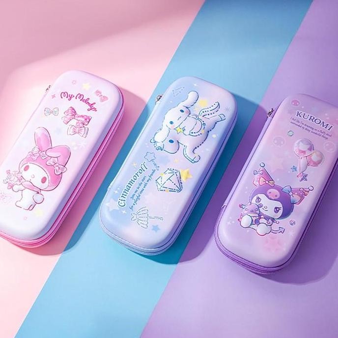 

Terbaru TOKKADO Sanrio Aika Pencil Case Original Kotak Pensil Anak Lucu Besar 3D Emboss Hardcase