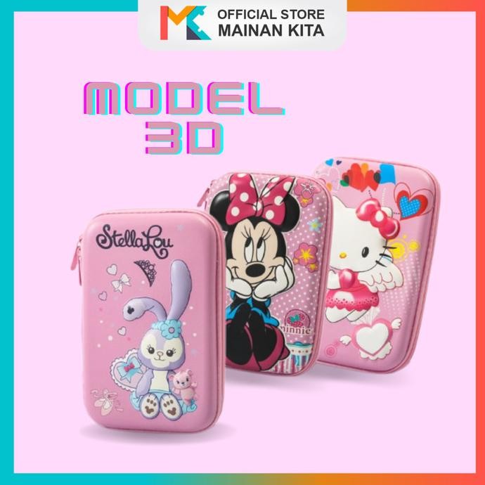 

Terbaru Kotak Pensil 3D Timbul Besar, Motif Karakter Timbul Import cewe MK912