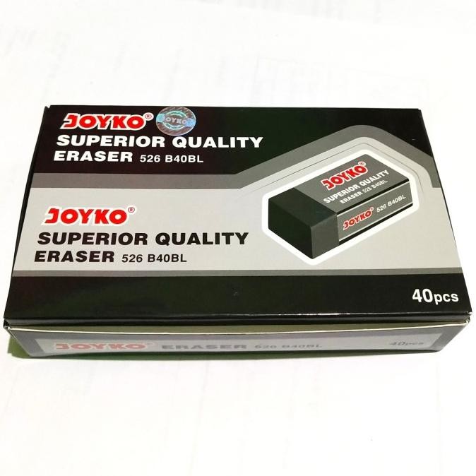 

Terbaru Penghapus Pensil Joyko B40 Hitam & Putih [ 1 Pack 40Pcs ]