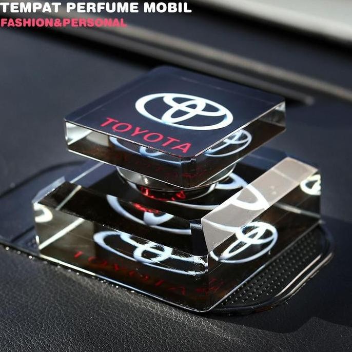 Parfum mobil mewah Tempat farfum mobil Bahan Crystal Bisa Isi Ulang botol kaca Toyota pengharum mobi
