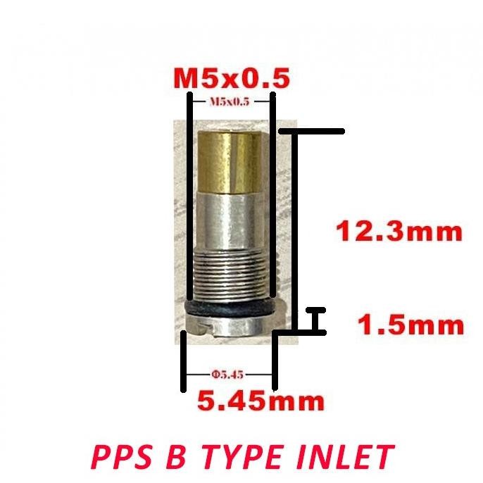 SPARE PART AIRSOFT PPS B TYPE INLET VALVE FOR GAS POWER MAGAZINE GBB ORIGINAL DAN TERPERCAYA