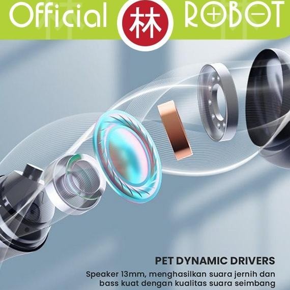 Robot Airbuds T30 PLUS TWS Wireless Earphone Original BT 5.3 New T30