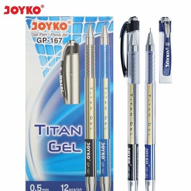 

Tersedia Joyko Gel Pen Titan Gel 0.5 / Pulpen Gel Pen Joyko Gp-167 1 Pack / 12