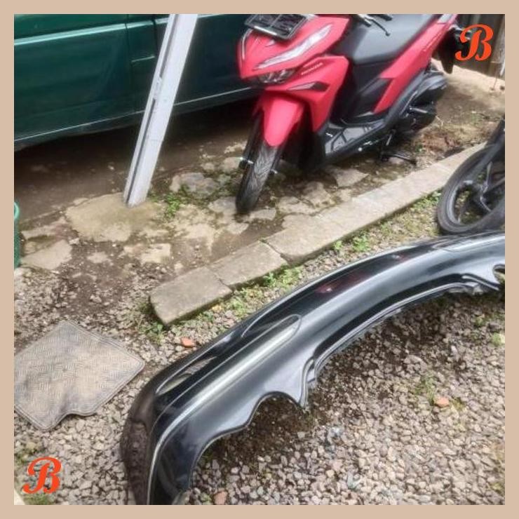 [BSB] BEMPER DEPAN DAN FOGLAMP HELLA ORIGINAL MERCEDES BENZ W203 C180 C200 C230 BLACK METALIC