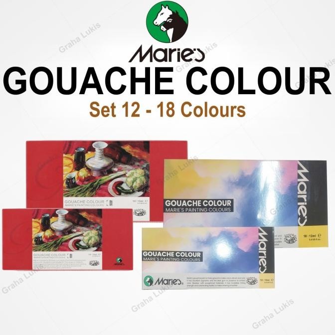

TERBARU - Maries Gouache Color Set 18