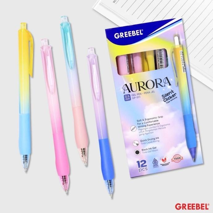 

Tersedia Gel Pen Pulpen Pena Greebel Aurora Gp-511 0.5 Mm