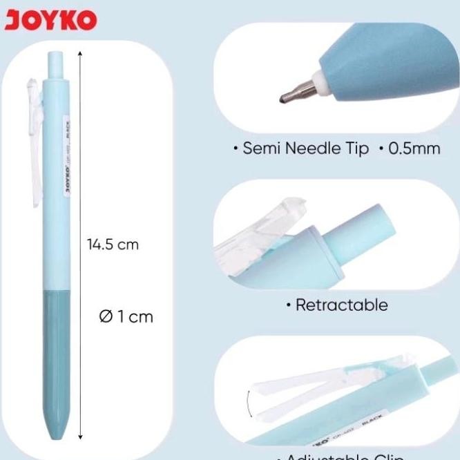 

Tersedia Bolpen Gel Joyko Gp-402 (12Pcs) Pulpen Gel