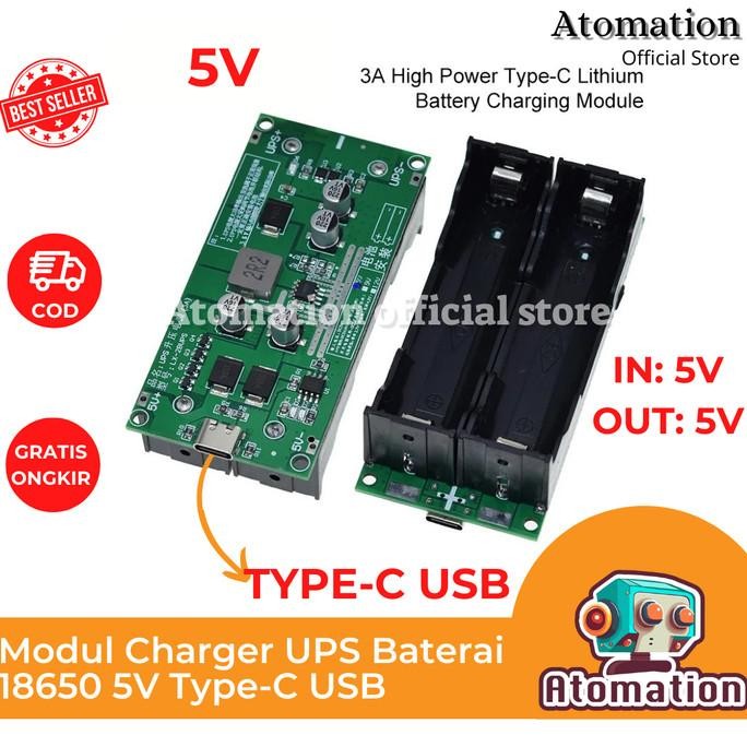 Modul Ups Mini Charger Charging Baterai Battery 18650 Dc-Dc Step Up 5V