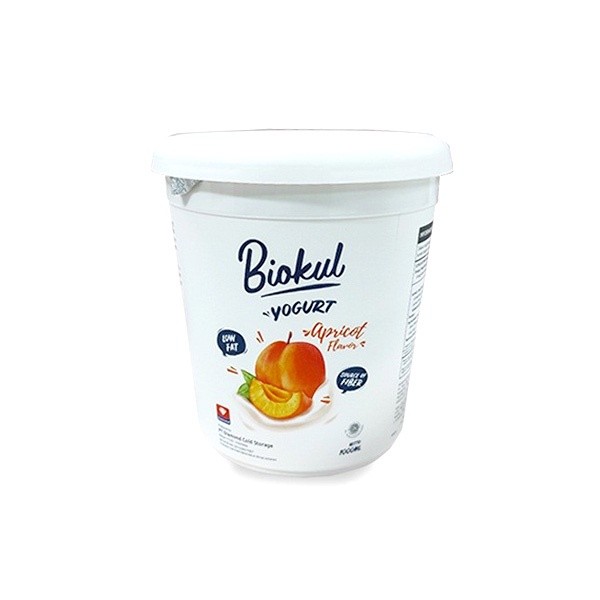 BIOKUL STIR YOGURT APRICOT 1 LITER - YOGURT