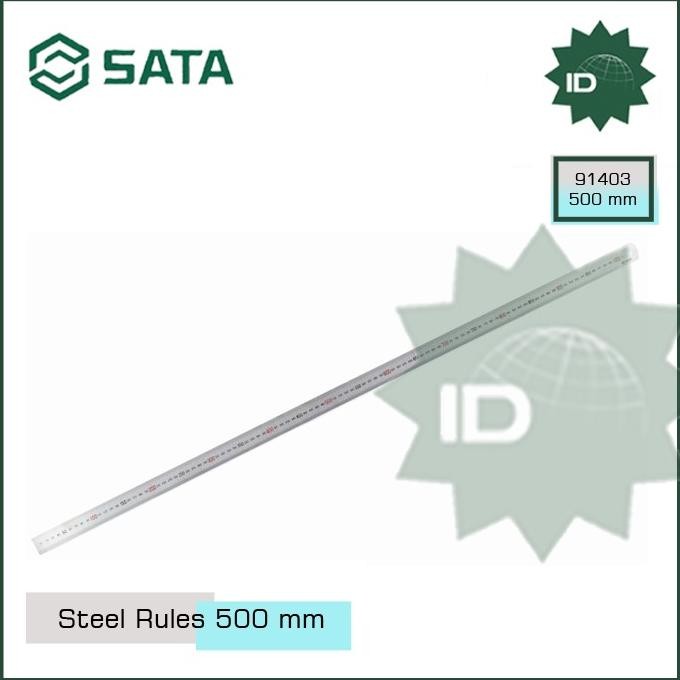 

siap kirim penggaris besi 500 mm steel rules 50 cm 91403 sata