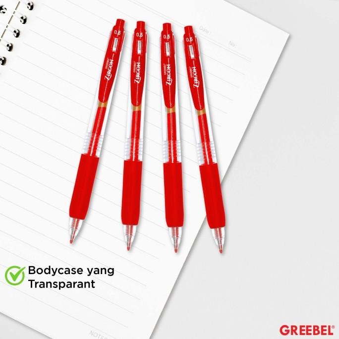

Tersedia Greebel Pulpen Gel / Gel Pen Zircon Gp-509 0.5 Merah (12Pcs/Set) / Ballpen Gel Ballpoint Bolpen Bolpoin Pena Gel