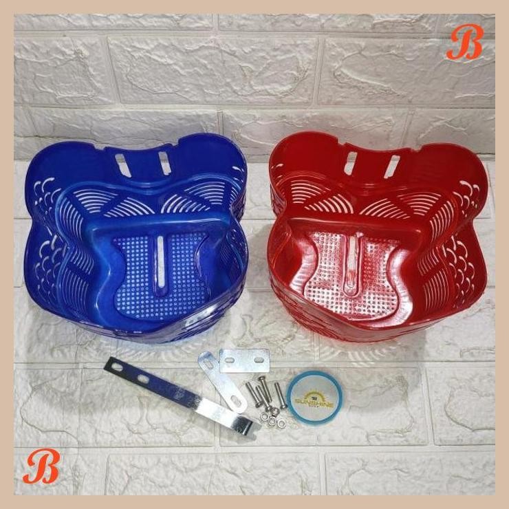 [LSS] KERANJANG PVC RAK DEPAN SEPEDA BMX MINI LIPAT ANAK UKURAN 12 16 PL-025