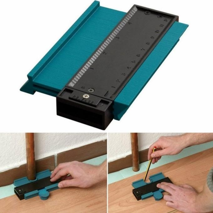 

siap kirim contour profil 5" penggaris copy contour gauge ruler alat copy profil