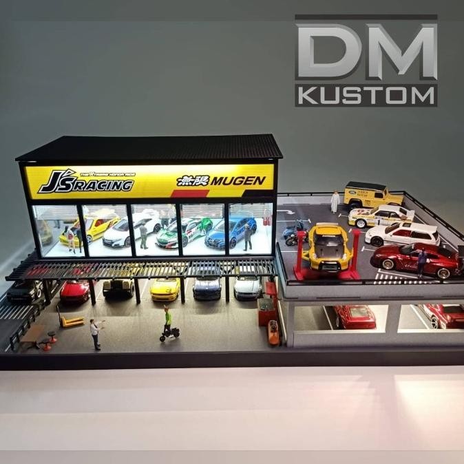 Rumah Diecast / Diorama GR Garage