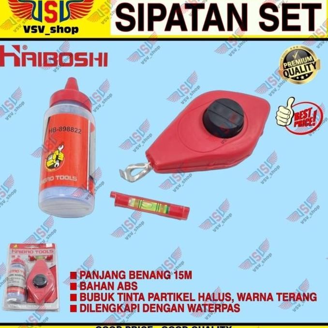 

siap kirim penggaris benang sipatan set tinta bubuk waterpass ink marker