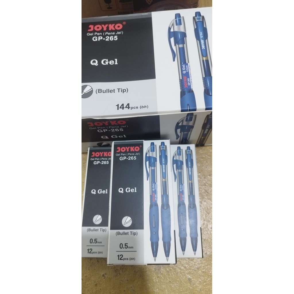 

Tersedia Pulpen / Bolpen Gel Pen (Pena Jel) Joyko Gp-265 Q Gel - Hitam
