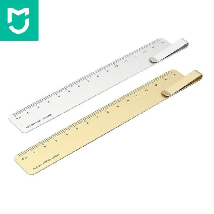 

siap kirim mijia kaco metal ruler penggaris 15cm untuk sekolah kantor