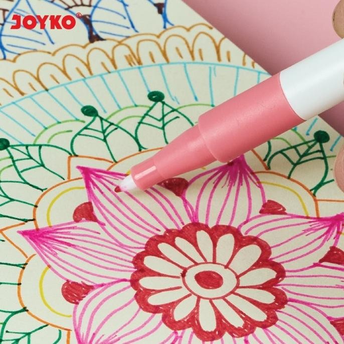 

Tersedia Pena Liner Pen Pulpen Warna Joyko Clp-59-12 Warna