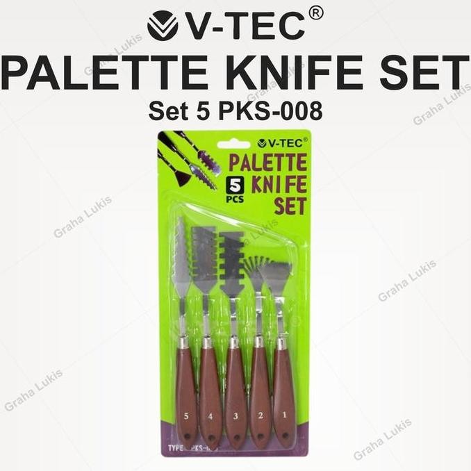 

TERMURAH - V-TEC Palette Knife set PKS-008 / Pisau Palet V-TEC