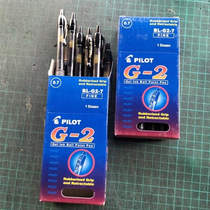 

Tersedia Pulpen Pilot G-2 Hitam 0.7 Gel Ink Ballpoint 0.7Mm