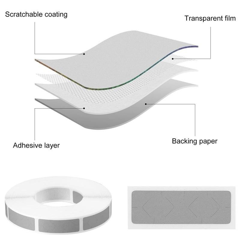 

1000Pcs Scratch Off Pin Label Sticker/Label Gosok/Scratch Label/Penutup Pin Voucher -Swan