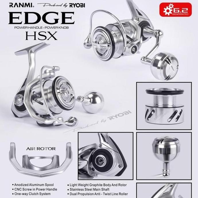 Reel Ryobi Ranmi Edge Hp Hsx 1000-5000 Co