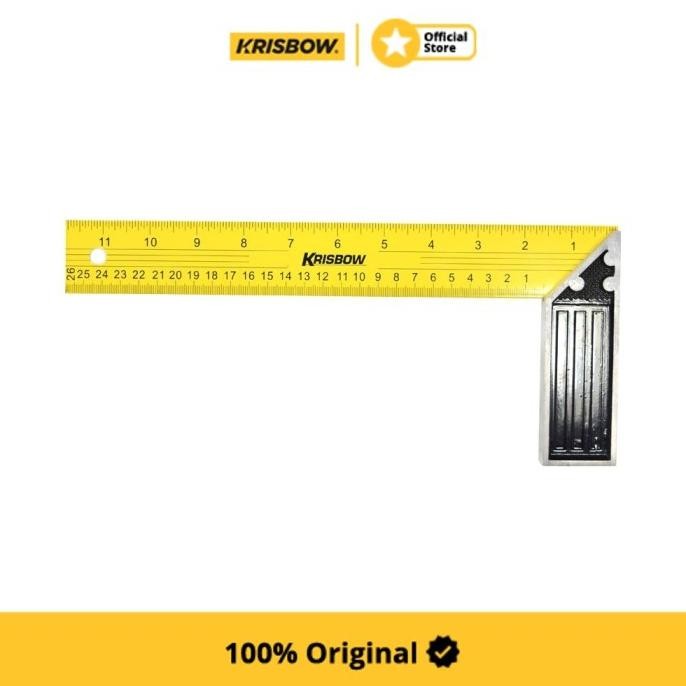 

siap kirim krisbow try square penggaris siku besi 30 cm lrtsq12