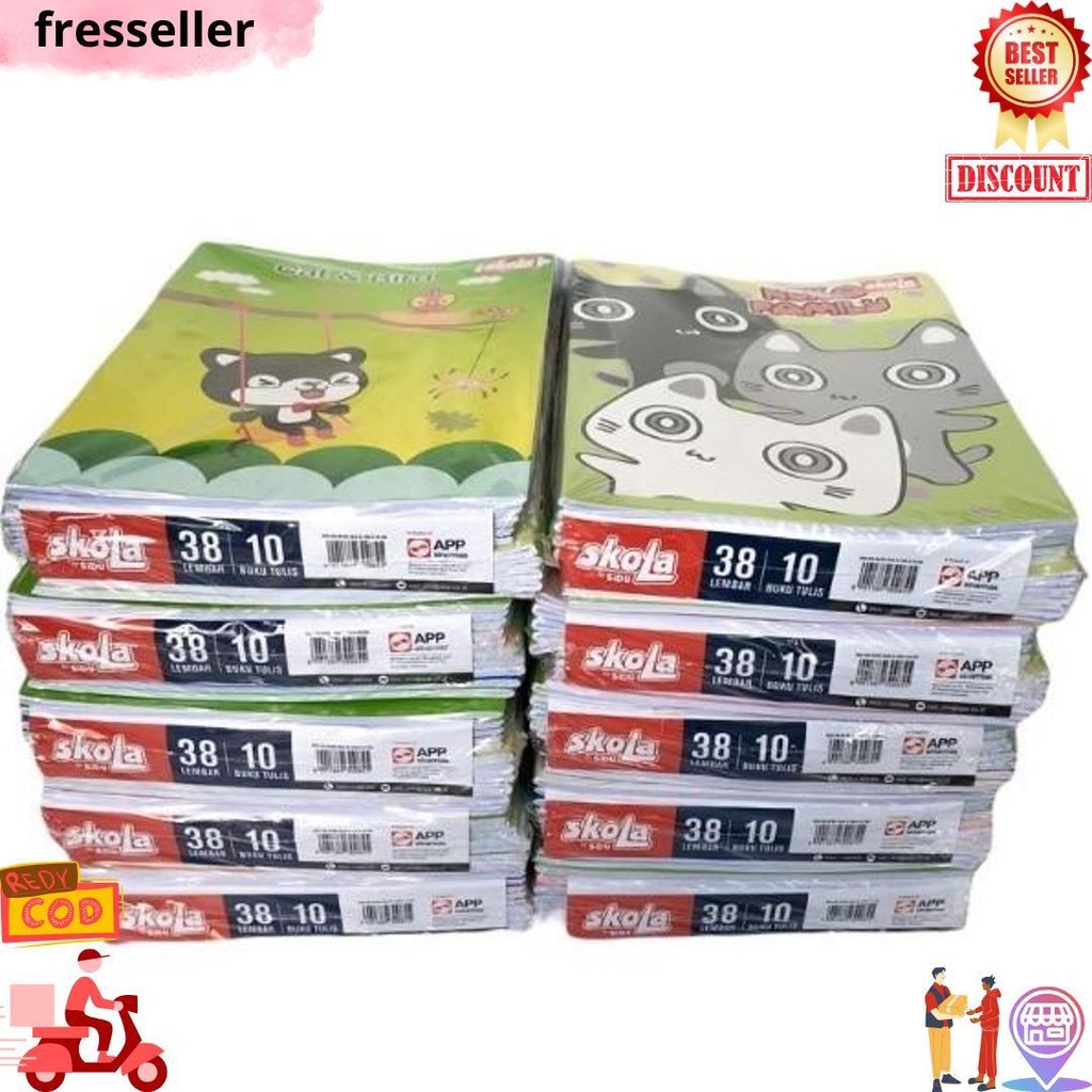 

Buku Tulis Skola By Sidu 38 Lembar 1 Pak Isi 10Pcs D Cod