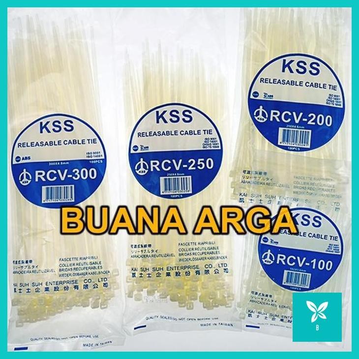 

KABEL TIES BUKA PASANG RELEASABLE CABLE TIE RCV-200 200 X 4.6 MM KSS