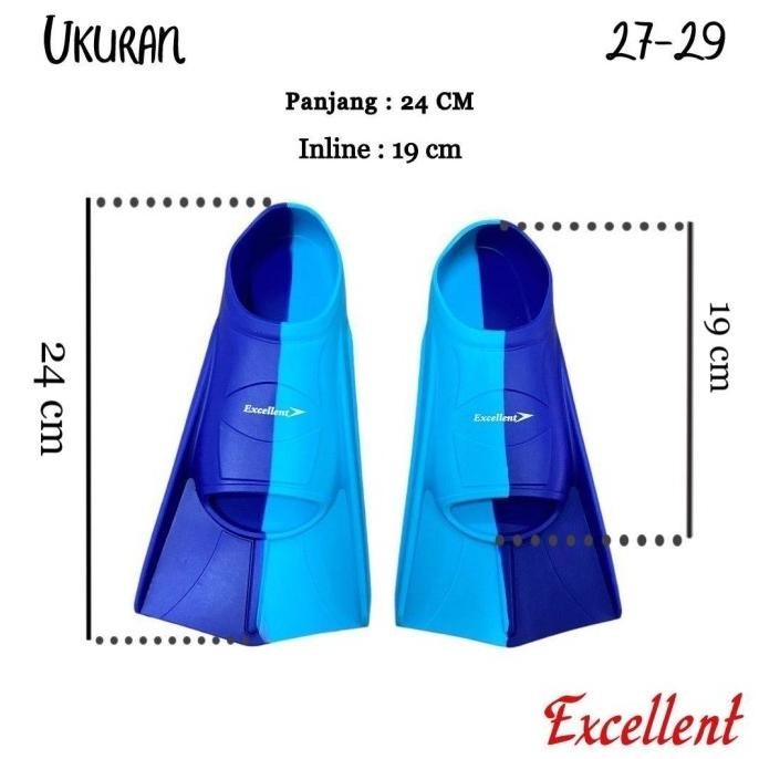 Sepatu Renang Katak/Kaki Renang Katak Silicon Dewasa&Anak Excellent