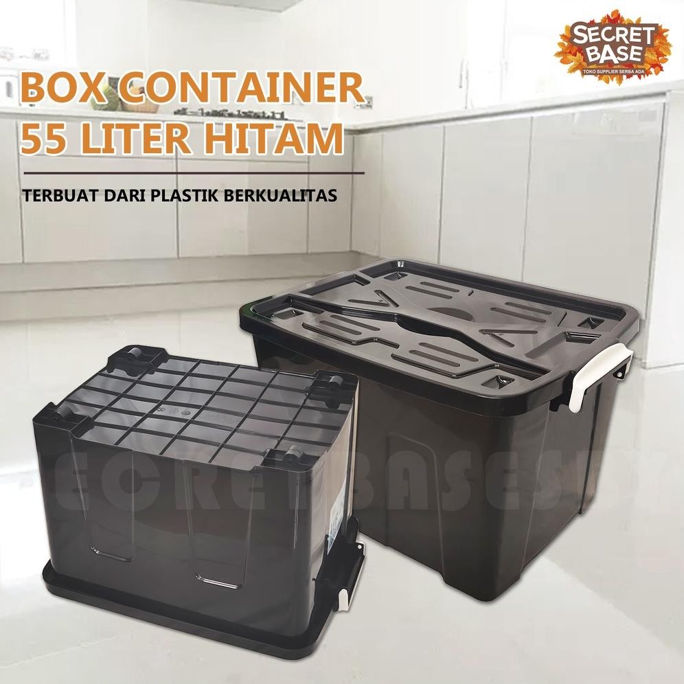 Box Container 55 Liter + Roda - Kontainer Box Plastik / Container Box Besar Promo