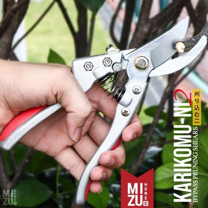 MIZU KARIKOMU-NI Bypass Pruning Shears Gunting Taman Dahan Ranting