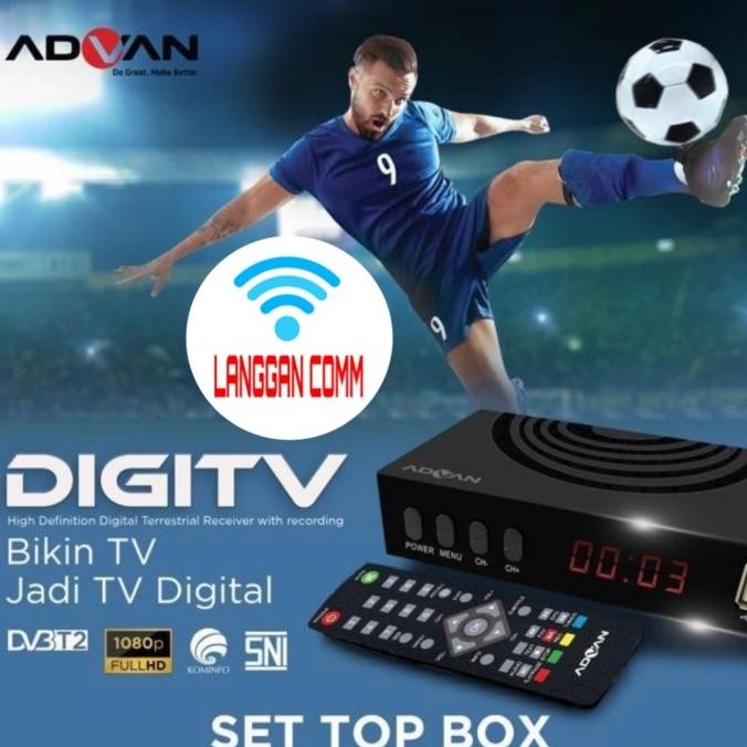 Set Top Box Tv Digital Digipro by Advan STB Advan Digipro HDMI RCA