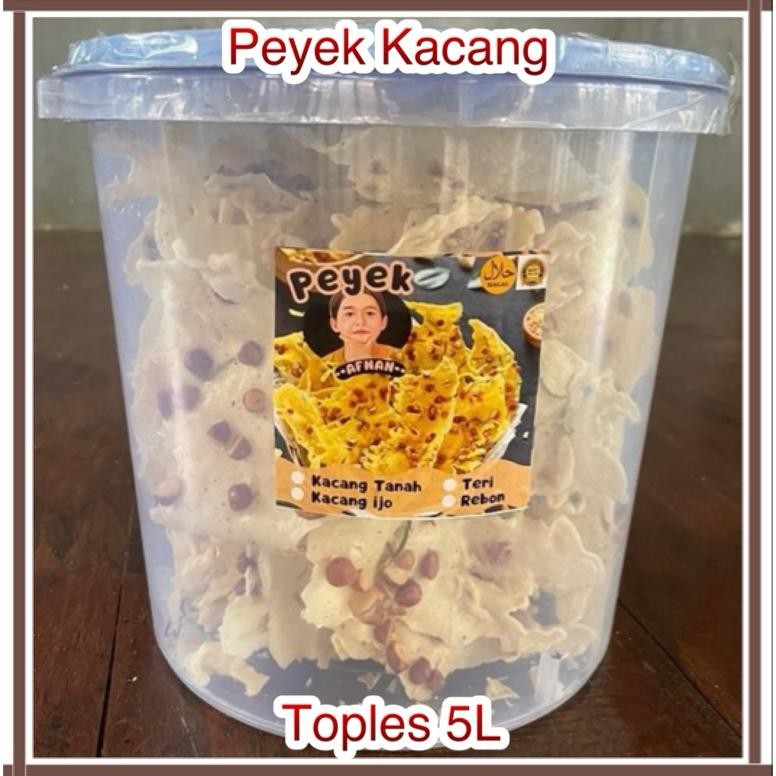

Berkualitas Peyek Kacang / Rebon Toples 5L Promo