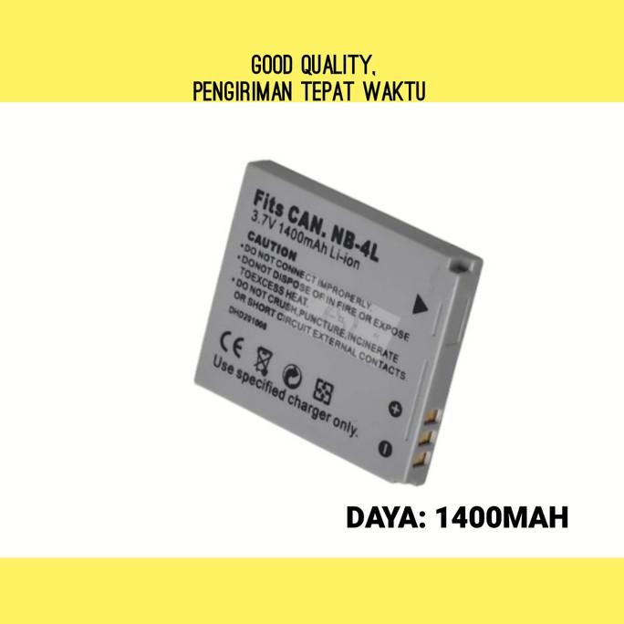 Baterai Digicam Canon nb-4L 1400MAh Batre Battery