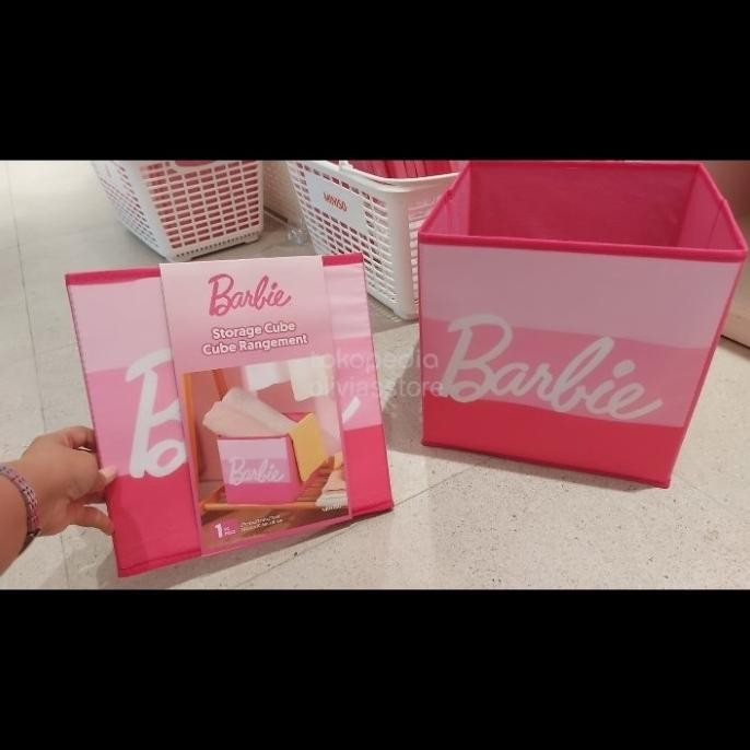 storage box miniso barbie miniso x barbie penyimpanan multigungsi