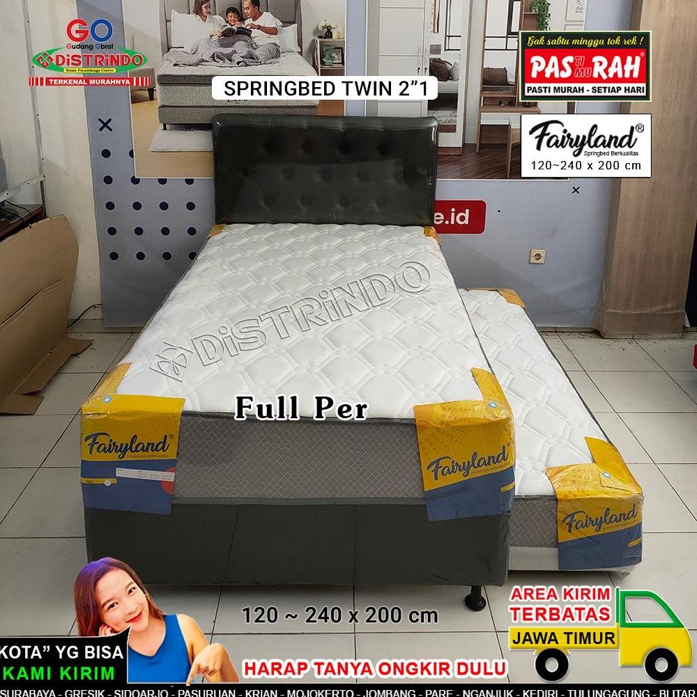 Springbed TWIN Sorong Anak 2"1 FULL PER bagian Bawah ada RODA Bisa Keluar Masuk