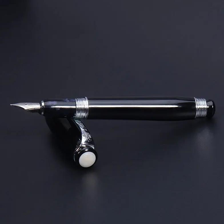 

High Quality Duke 619 Fountain Pen Black Stationery Office School Supplies Elegante Signature Ink Pens For Writing New