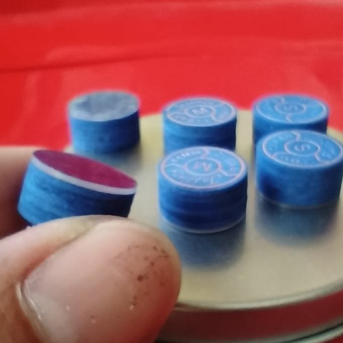 Master Tip Jasinry Blue Clear Cue Tip Stik Billiard Biliard Mastertip Layer Co