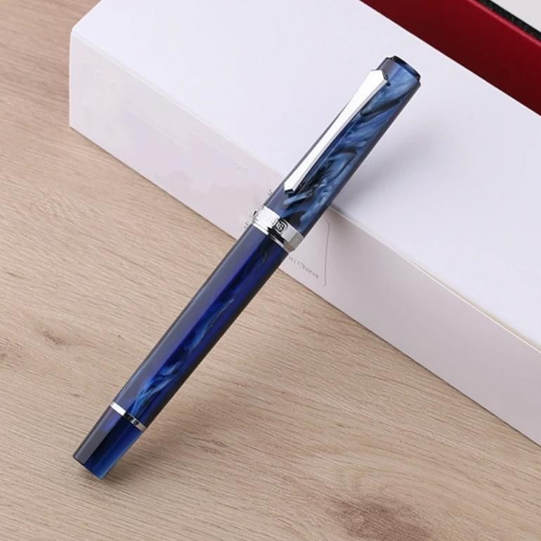 

Penbbs 489 Ink Absorber Fountain Pen Beautiful Acrylic Ink Pen Iridium F Nib School Writing Business Gifts Pens Office Supplies