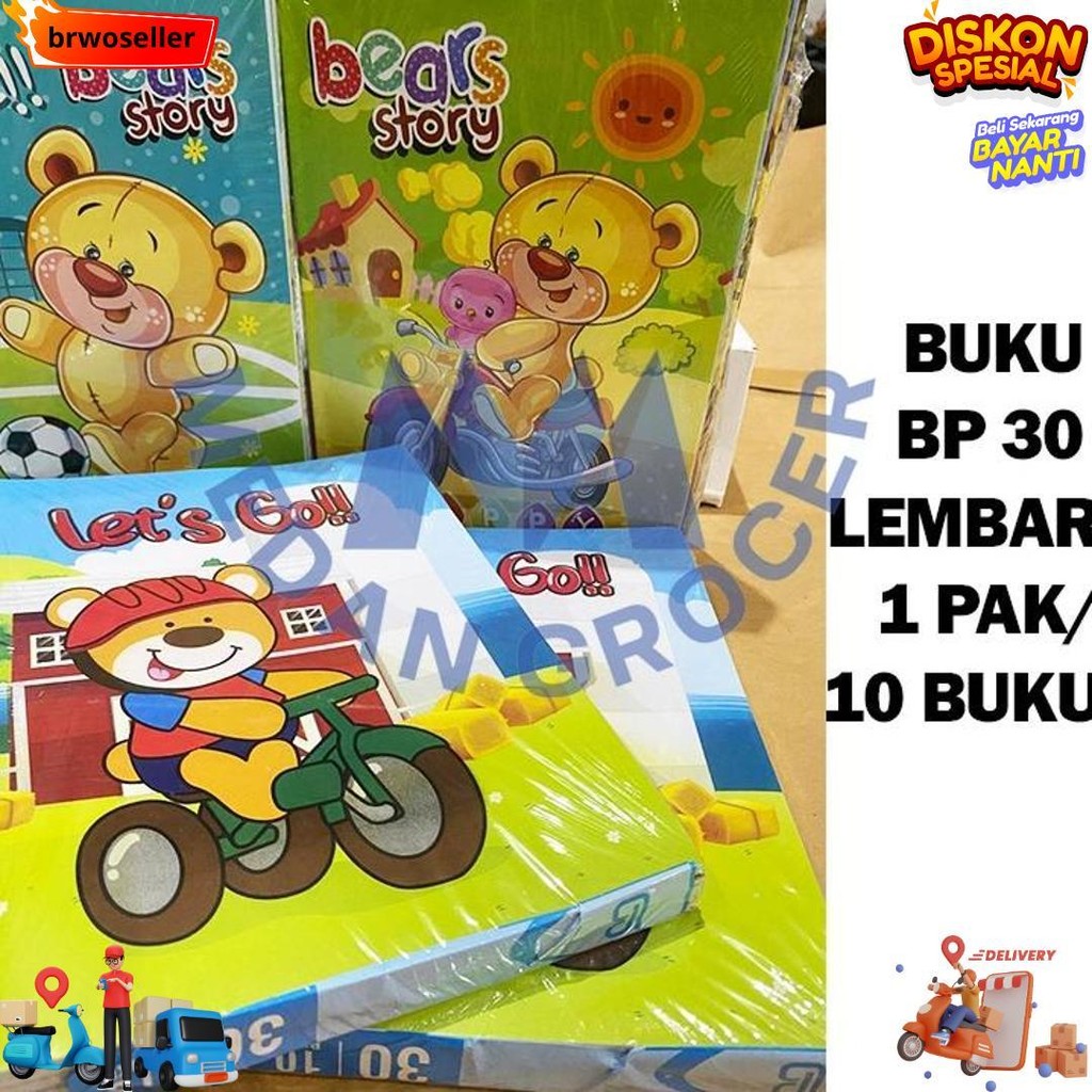 

Buku Tulis Catatan Sekolah Bp 30 Lembar Murah 1 Pak Isi 10 Buku D Terlaris